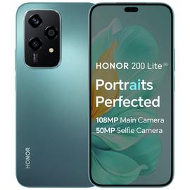 SIM Free HONOR 200 Lite 5G 256GB AI Mobile Phone - Cyan Lake